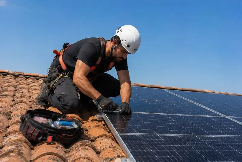 Maintenance et monitoring de panneaux solaires à Pont-l'Abbé-d'Arnoult